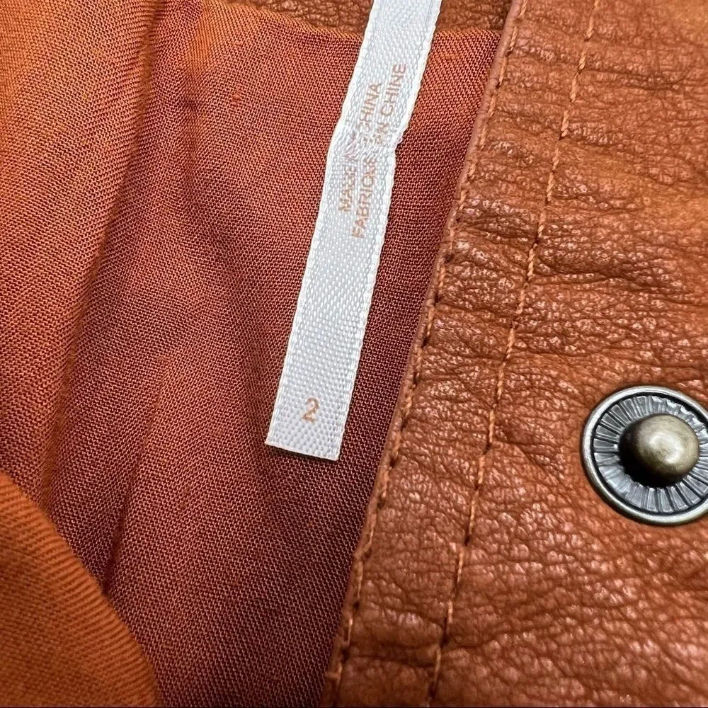 Free People • Come a Little Closer Faux Leather Skirt - Picture 8 of 9